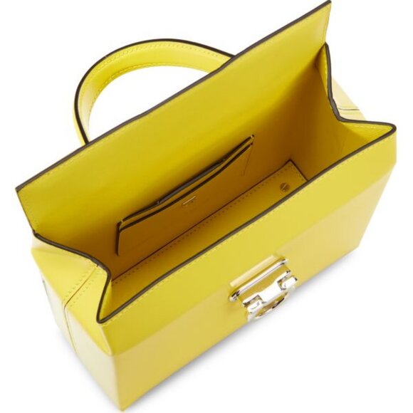 Ferragamo Studio Soft Shoulder Bag Yellow - Picture 2 of 4